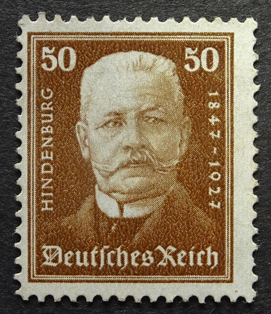Stamps for collectors German Empire 403 1927 Hindenburg